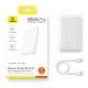 9. Baseus EnerFill FP21 Power Bank 10000mAh 22.5W USB-A - USB-C - White