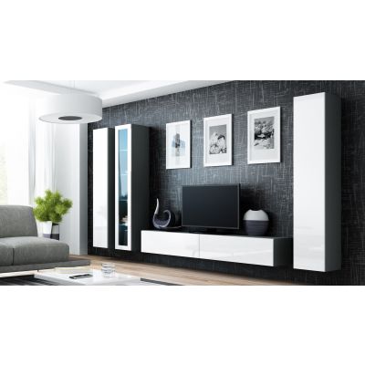 2. VIGO full display cabinet '180' 180/40/30 gray/white
