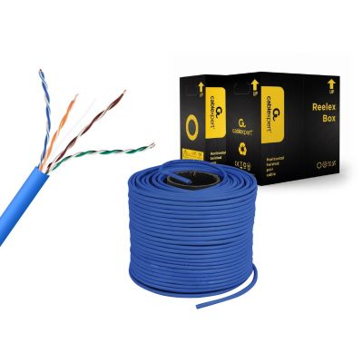 4. GEMBIRD UTP CABLE WIRE CAT 5E CCA 305M BLUE AWG24