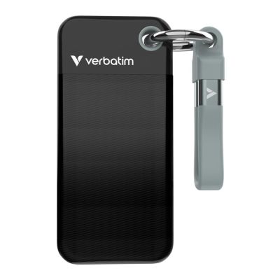 6. Verbatim Pocket SSD 2TB USB Type-C 3.2 Gen 2 (3.1 Gen 2) Black, Gray