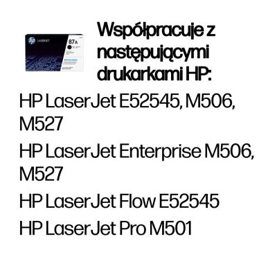 HP 87A original black LaserJet toner cartridge