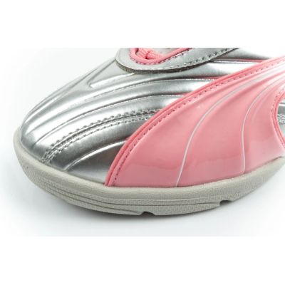 6. Puma sports shoes sneakers youth V-S2 Goalgetter fashionable silver