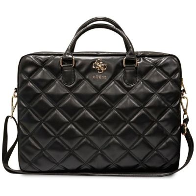 Guess 4G Quilted bag for a 16" laptop - black