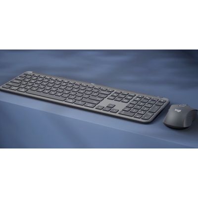 Logitech MK950 Signature for Business Keyboard Mouse Included Office RF Wireless + Bluetooth QWERTZ German Graphite