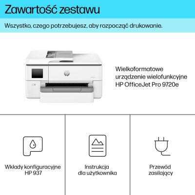 7. HP OfficeJet Pro 9720e Wireless All-in-One Color Printer, Duplex Printing; Copy, Scan