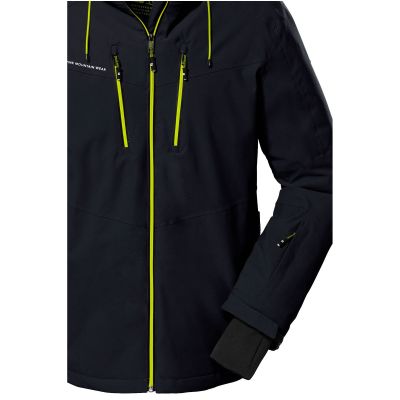 2. Killtec KSW 44 men's ski jacket with hood, winter insulated, sports, black (38698/200)