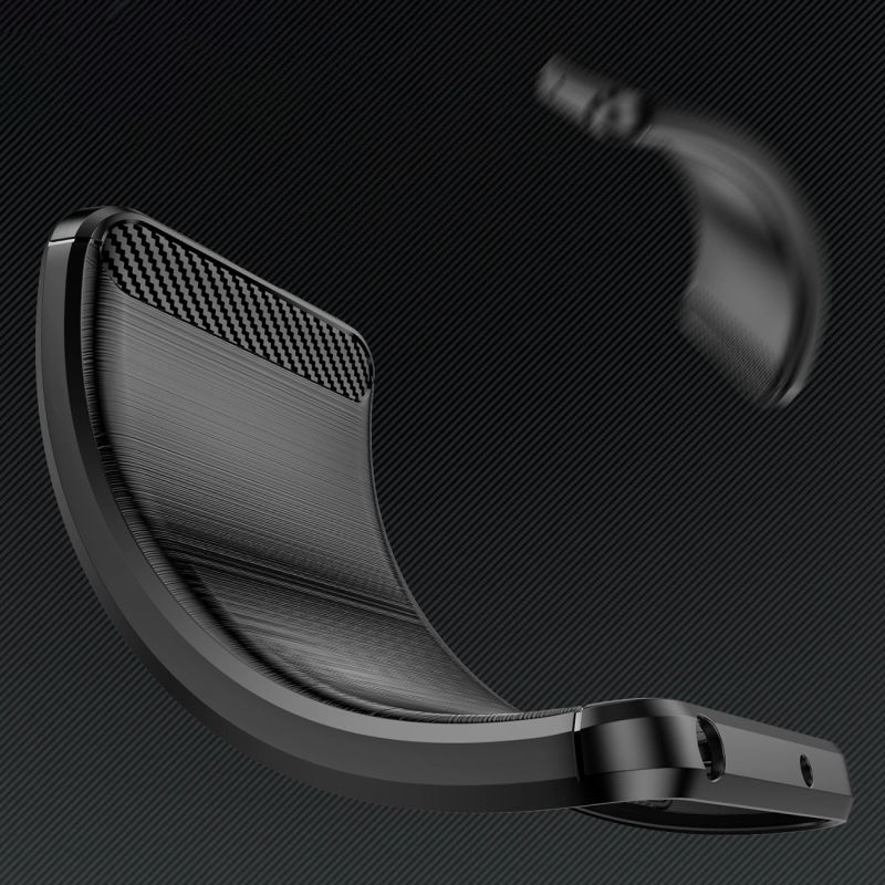 5. Carbon Case Flexible Silicone for Xiaomi Poco X7 - Black