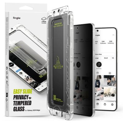 Ringke Easy Slide 2-pack Privacy Glass for Samsung Galaxy S25 Edge