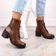 9. Potocki W WOL177B camel high heel and platform ankle boots