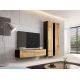 5. VIGO full display cabinet '180' 180/40/30 black/wotan oak