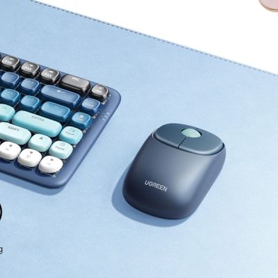 2. Ugreen MU102 FUN+ Bluetooth / 2.4 GHz Wireless Mouse - Black