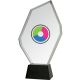 Glass trophy with LuxorJet color print and case