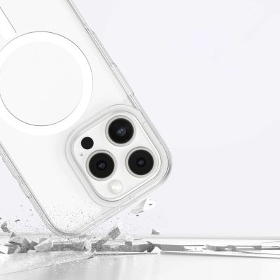 8. AmazingThing Minimal Mag Case with Magnetic Ring for iPhone 16 Pro Max - Transparent