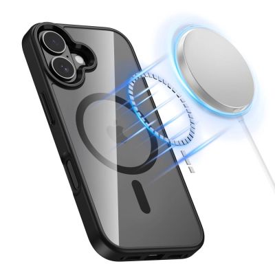 2. Tech-Protect MagMat MagSafe Case for iPhone 17 - Clear Black