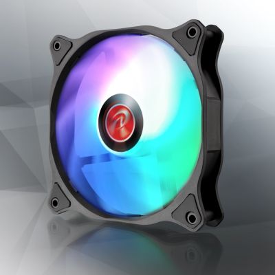 RAIJINTEK EOS 12 RBW ADD Motherboard, Processor Fan 12 cm Black, White 2 pcs.