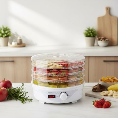 11. Esperanza DÉLICATESSE EKD003 mushroom, vegetable and fruit dehydrator (250W; white)
