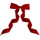 7. DECORATIVE RED BOWS 2x19x48CM 4 PCS MICA