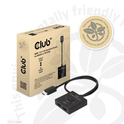 10. CLUB3D CSV-1384 KVM Switch Black