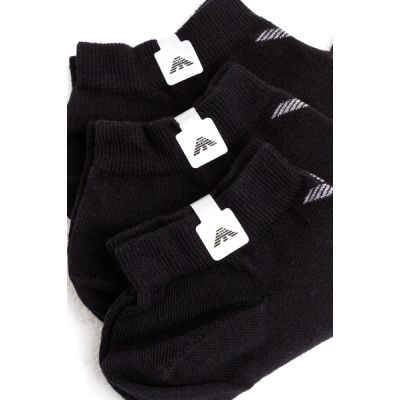 3. Emporio Armani Calza ankle socks cotton black comfortable 3-pack