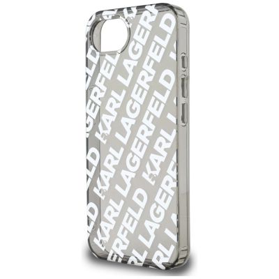 5. Karl Lagerfeld IML Repeat Logo case for iPhone 16e - silver