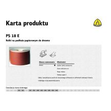 KLINGSPOR PAPER-BASED ROLL PS18E 150mm 80mm thick (50m)