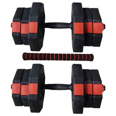 13. ENERO FIT ADJUSTABLE TRAINING DUMBBELLS 2x10KG WITH BARBELL FUNCTION