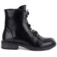 2. Women's ankle boots with decorative flowers, insulated, black, Potocki SZ12852