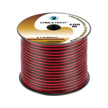 Speaker cable 0.5mm black and red