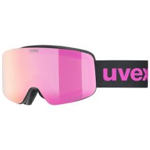 Uvex pwdr FM winter sports goggles Black Unisex Pink Spherical lens