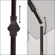 7. GARDEN PARASOL 185 CM GREY