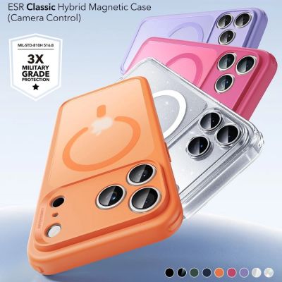 5. ESR Classic Hybrid MagSafe Case for iPhone 17 Pro Max - Clear Orange