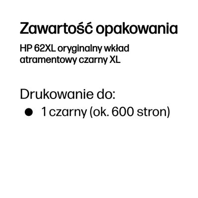 21. HP 62XL Original Black XL Ink Cartridge