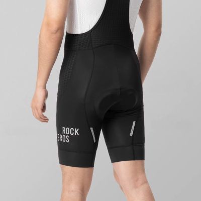 7. Rockbros YDDK009 Men's Cycling Bib Shorts with Pad Size S - Black