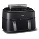 9. Philips 5000 series NA551/00 fryer Double 9 l Autonomous 2750 W Hot air fryer Black, Silver