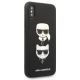 5. Karl Lagerfeld Saffiano Karl&Choupette Head case for iPhone X/XS - black