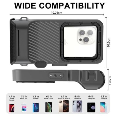 5. Tech-Protect IPX8 Pro Waterproof Phone Case - Gray and Black