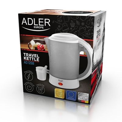 11. Adler AD 1268 electric kettle (600W 0.6l; white)