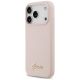2. Guess Silicone Script Metal Logo MagSafe Case for iPhone 17 Pro - Pink