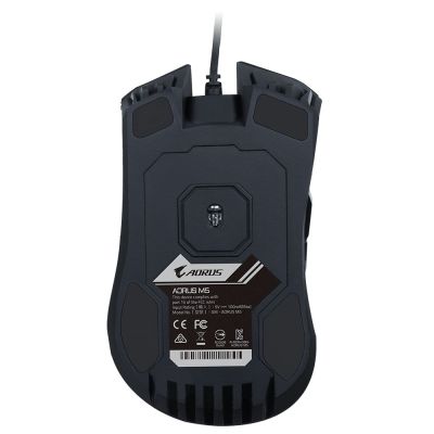 5. Gigabyte AORUS M5, Gaming Mouse, USB, Optical, Up to 16000 DPI