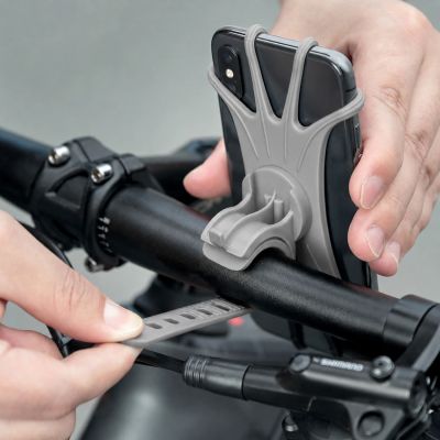 3. Rockbros LF436 Handlebar Clamp Phone Holder - Gray