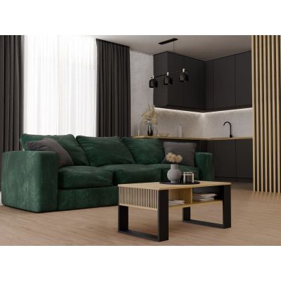6. COFFEE TABLE MODERN 2P SLIM ARTISAN BLACK LEG