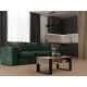6. COFFEE TABLE MODERN 2P SLIM ARTISAN BLACK LEG