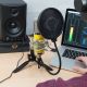 8. Monkey Banana Hapa Yellow Table Microphone