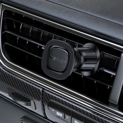 6. Acefast D50 Magnetic Car Phone Holder for Air Vent - Black
