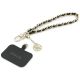 3. Guess GUOUCHSAMC4K Universal Hand Strap Case - Black Saffiano Chain 4G Charm
