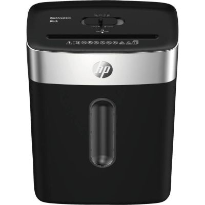 4. HP ONESHRED 8CC SHREDDER, SHREDDED, P-4, 8 sheets, 15L, BLACK