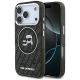 Karl Lagerfeld IML Glitter Karl&Choupette Heads Logo MagSafe Case for iPhone 17 Pro - Black