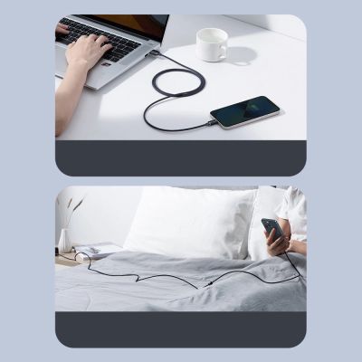 17. Baseus Crystal Shine Series cable USB cable for fast charging and data transfer USB Type A - Lightning 2.4A 1.2m black (CAJY000001)