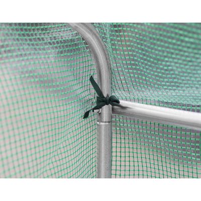 30. GREENHOUSE GARDEN TUNNEL 200x350x200CM PE GREEN STEEL STRUCTURE
