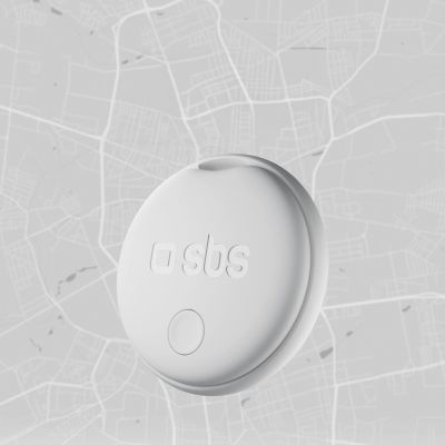 3. SBS Track My Circle locator compatible with Apple Find My set of 2 - white